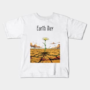 Earth Day: April 22nd A Reflection on Our Planet’s Fragile Existence on a light (Knocked Out) background Kids T-Shirt